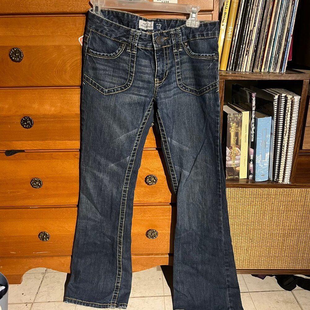 Aéropostale “Hailey” Skinny Flare Jeans – Dark Wash (Women’s 3/4 Regular)